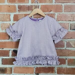 Peek short sleeve purple‎ top M/6-7